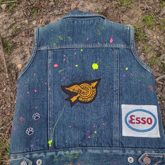 Toddler Denim vest custom Baby Gap - Picture 3 of 3